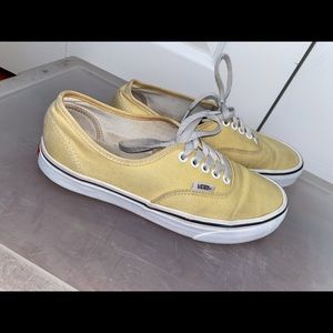 Pastel yellow vans